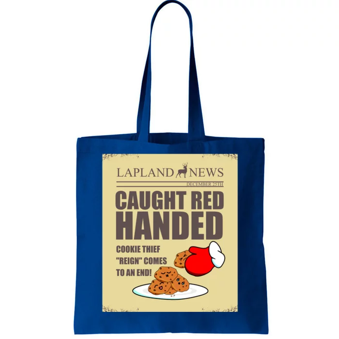 Christmas Cookie Thief Reign Ends! Santa Steals Cookies! Gift Tote Bag