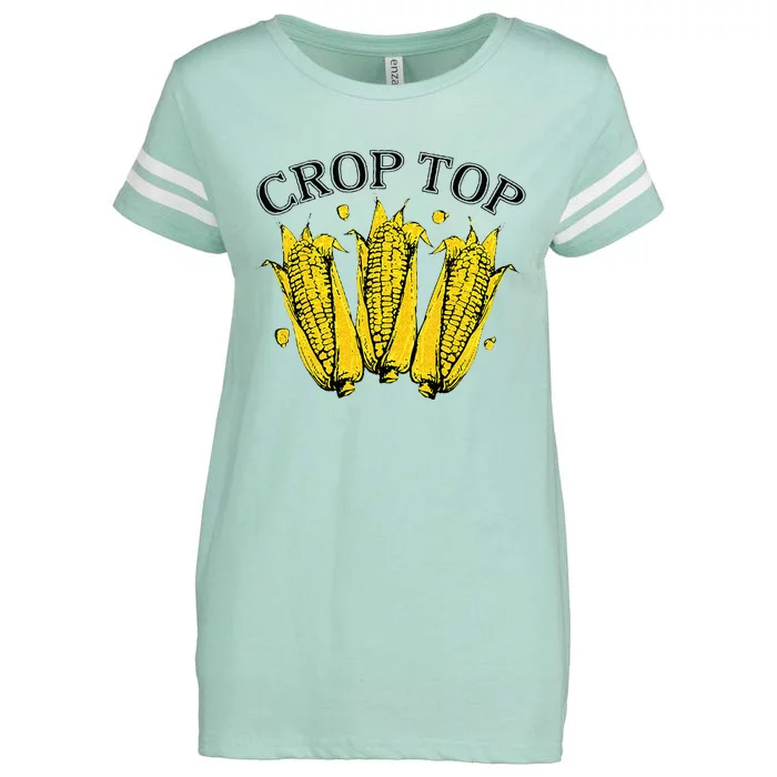 Corn Crop Top Funny Farmer Farming Corn Lover Summer Enza Ladies Jersey Football T-Shirt