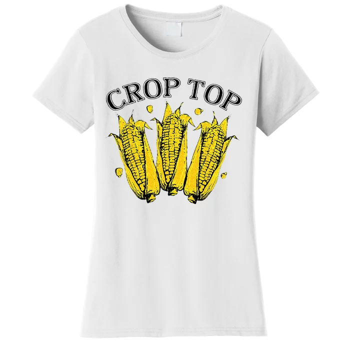 Corn Crop Top Funny Farmer Farming Corn Lover Summer Women's T-Shirt