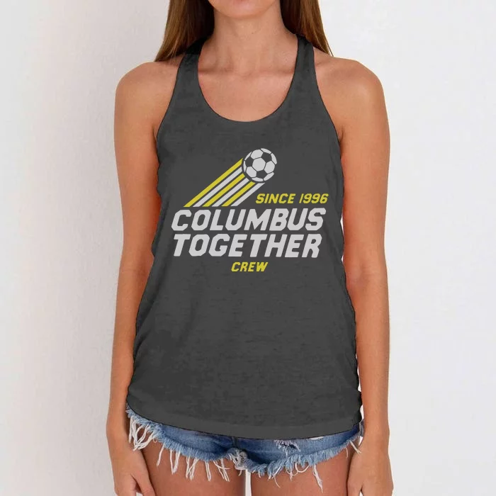 Columbus Crew Together Since 1996 Women's Knotted Racerback Tank