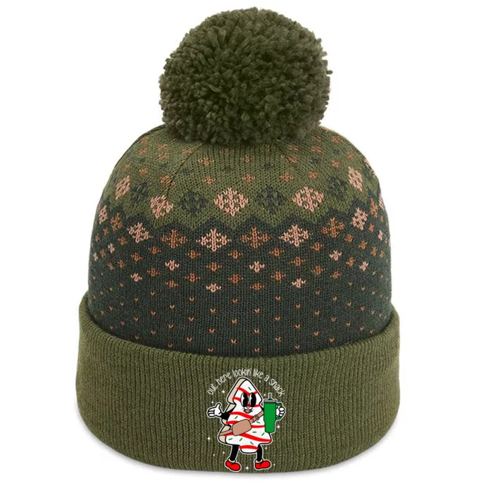 Coffee Christmas Tree Cake Out here lookin like a snack Xmas The Baniff Cuffed Pom Beanie