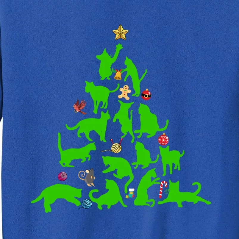 Cat Christmas Tree For Cat Lover Gift Sweatshirt