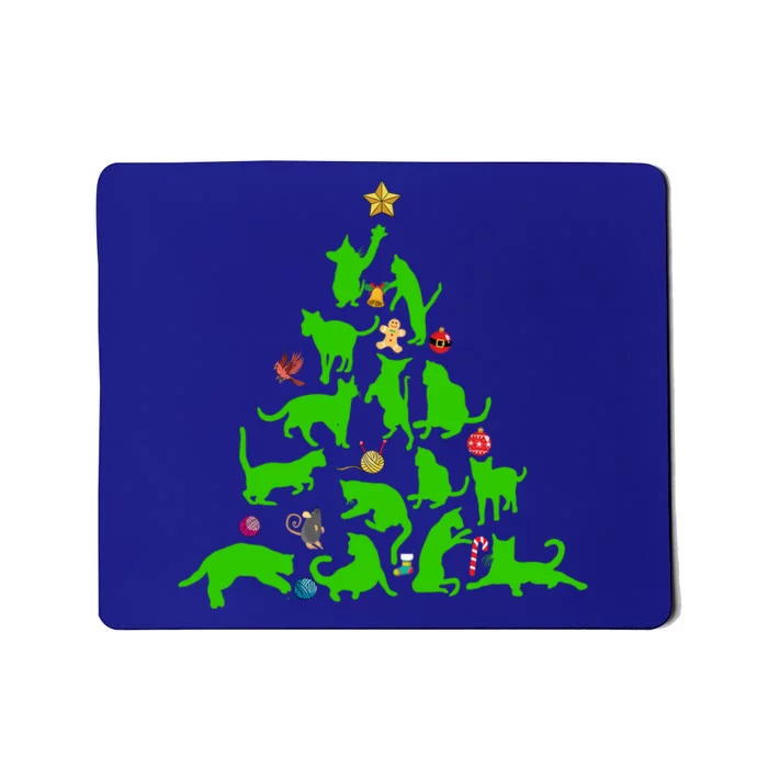 Cat Christmas Tree For Cat Lover Gift Mousepad