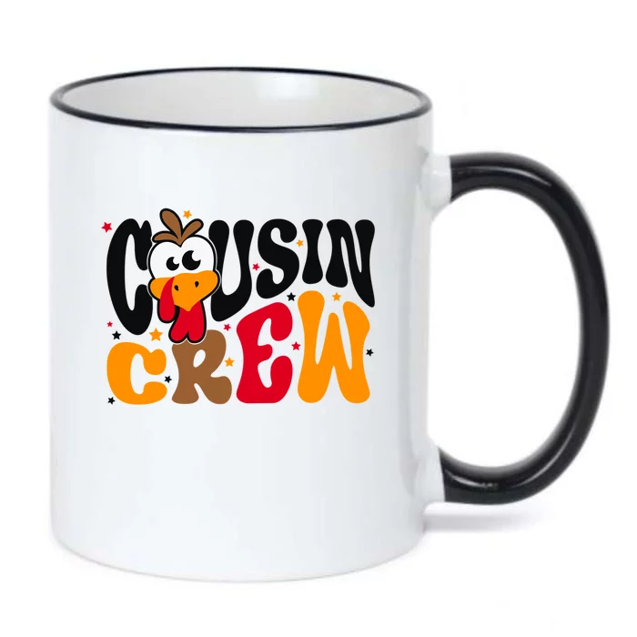 Cousin Crew Thanksgiving Cousin Matching Cute Gift Black Color Changing Mug