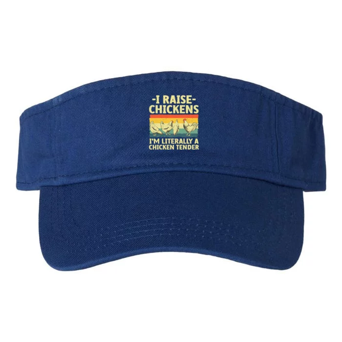 Cool Chicken Tender Art For Poultry Chicken Farmer Valucap Bio-Washed Visor