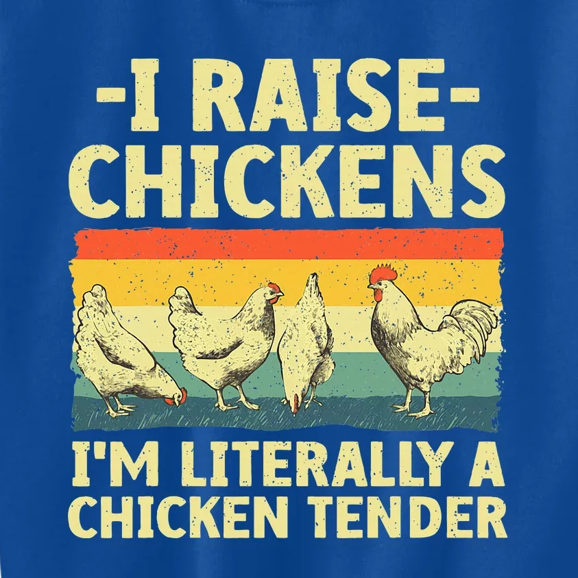 Cool Chicken Tender Art For Poultry Chicken Farmer Kids Sweatshirt