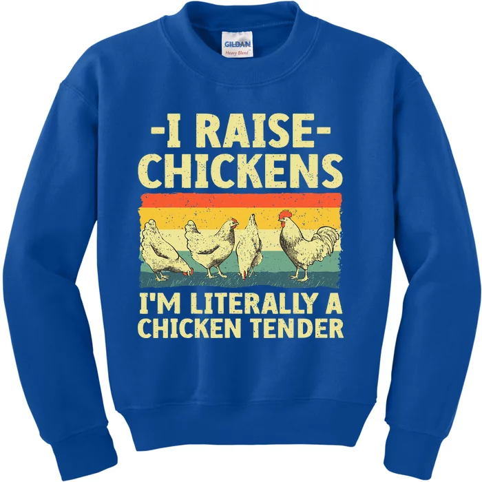 Cool Chicken Tender Art For Poultry Chicken Farmer Kids Sweatshirt