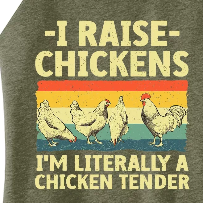 Cool Chicken Tender Art For Poultry Chicken Farmer Women’s Perfect Tri Rocker Tank