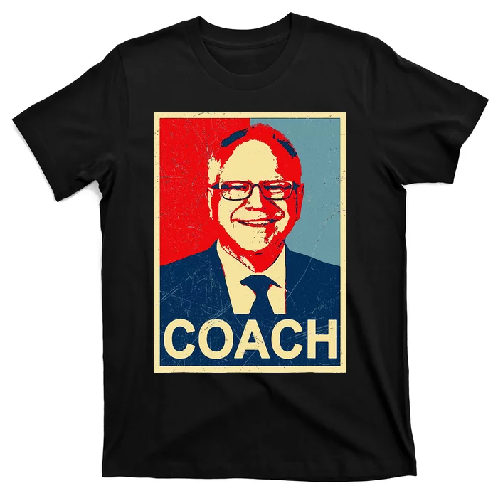 Coach! Coach Tim Walz Tribute T-Shirt