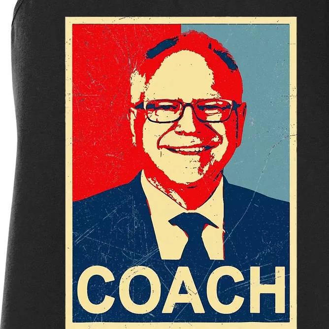 Coach! Coach Tim Walz Tribute Women's Racerback Tank