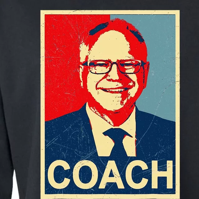 Coach! Coach Tim Walz Tribute Cropped Pullover Crew