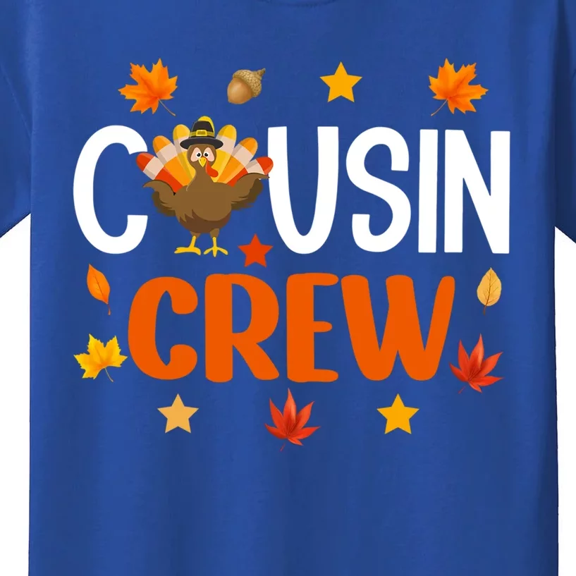 Cousin Crew Thanksgiving Great Gift Fall Autumn Thanksgiving Gift Kids T-Shirt