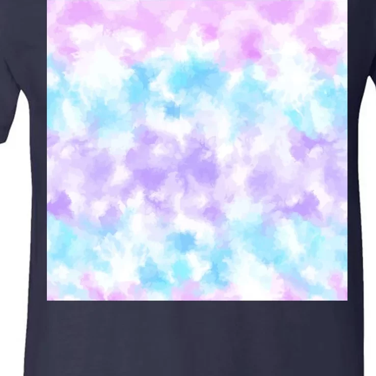 Cotton Candy Tie Dye V-Neck T-Shirt