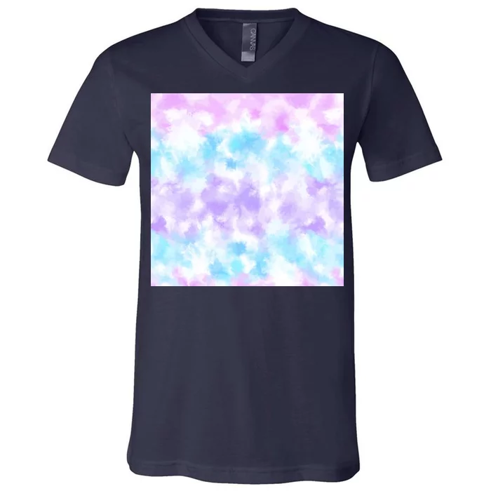 Cotton Candy Tie Dye V-Neck T-Shirt