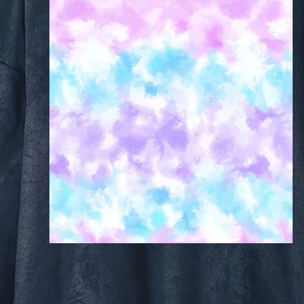 Cotton Candy Tie Dye Hooded Wearable Blanket