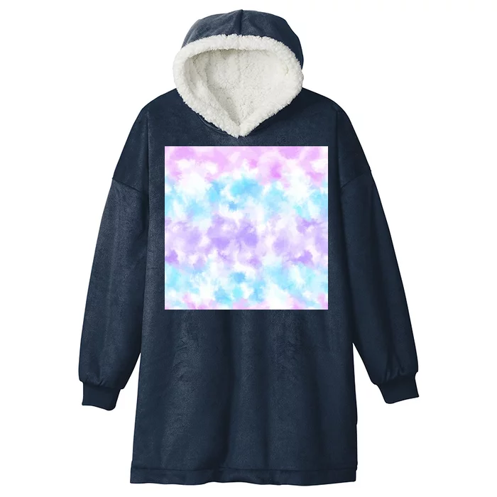 Cotton Candy Tie Dye Hooded Wearable Blanket