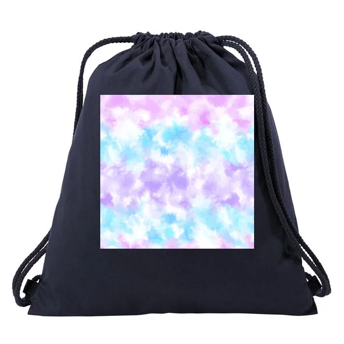 Cotton Candy Tie Dye Drawstring Bag