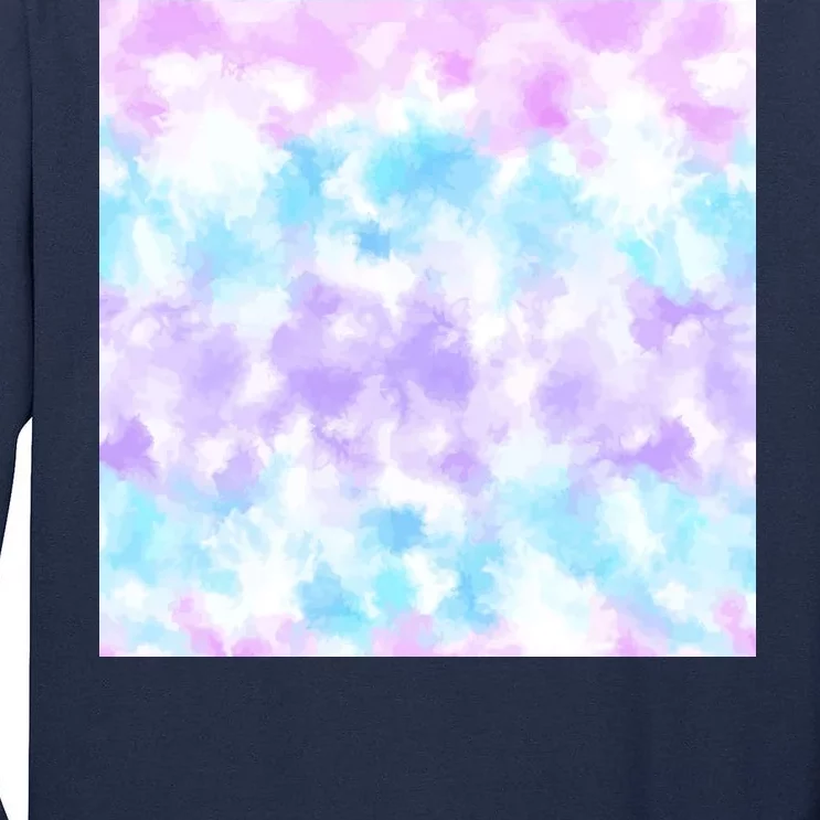 Cotton Candy Tie Dye Tall Long Sleeve T-Shirt