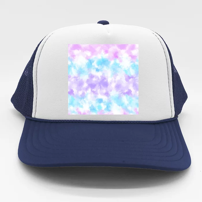 Cotton Candy Tie Dye Trucker Hat