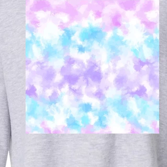 Cotton Candy Tie Dye Cropped Pullover Crew