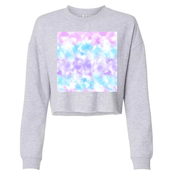 Cotton Candy Tie Dye Cropped Pullover Crew