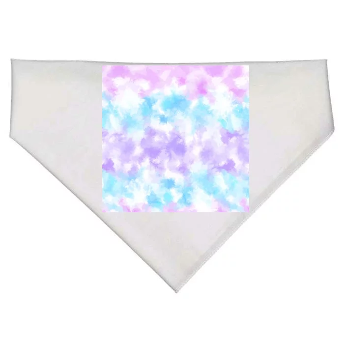 Cotton Candy Tie Dye USA-Made Doggie Bandana