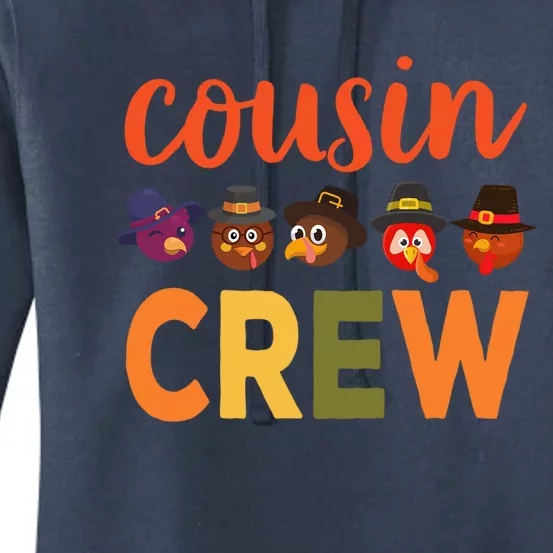 Cousin Crew Thanksgiving Funny Gift Meaningful Gift Women's Pullover Hoodie