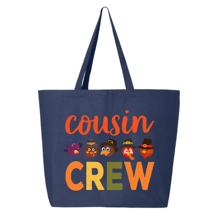 Cousin Crew Thanksgiving Funny Gift Meaningful Gift 25L Jumbo Tote