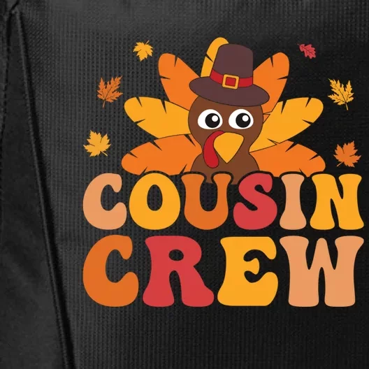 Cousin Crew Thanksgiving Family Matching Turkey Day Fall Gift City Backpack