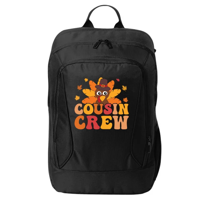 Cousin Crew Thanksgiving Family Matching Turkey Day Fall Gift City Backpack