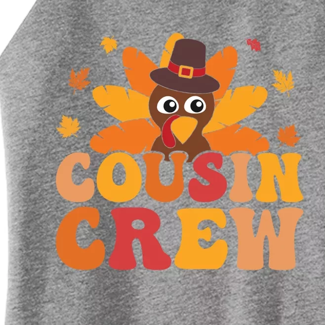 Cousin Crew Thanksgiving Family Matching Turkey Day Fall Gift Women’s Perfect Tri Rocker Tank