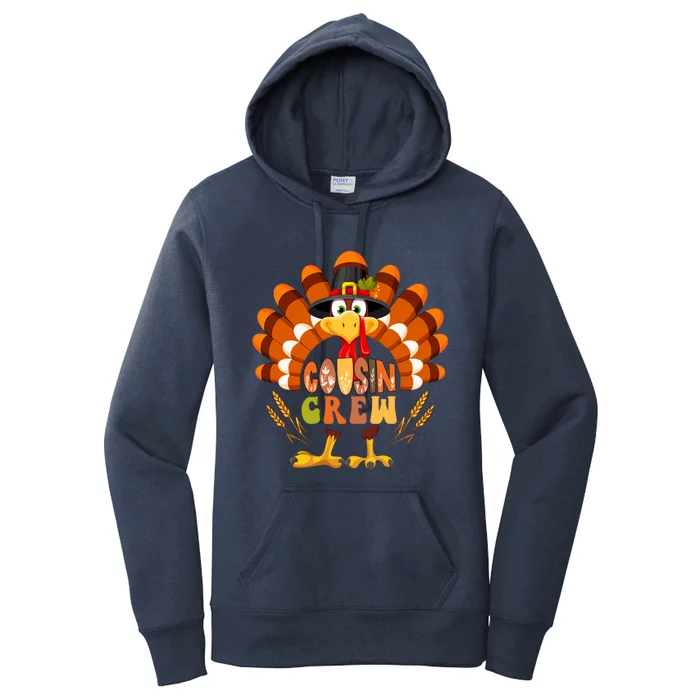 Cousin Crew Thanksgiving Turkey Fall Costume Family Great Gift Women's Pullover Hoodie