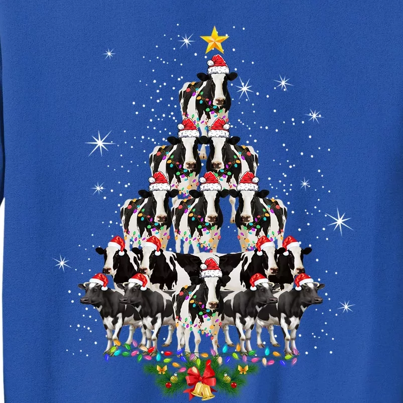 Cow Christmas Tree Cow Lover Xmas Gift Sweatshirt