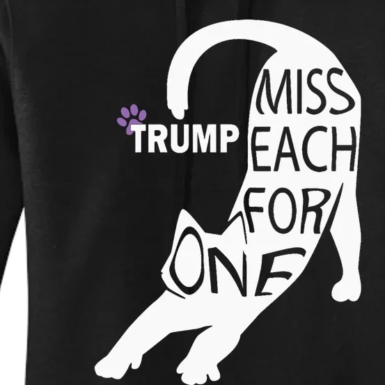 Cat Cute Trump One For Each Women's Pullover Hoodie