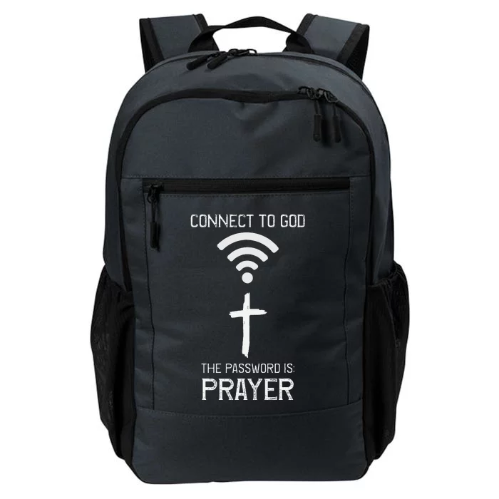 Christian Connect To God The Password Is PRAYER Faith Daily Commute Backpack