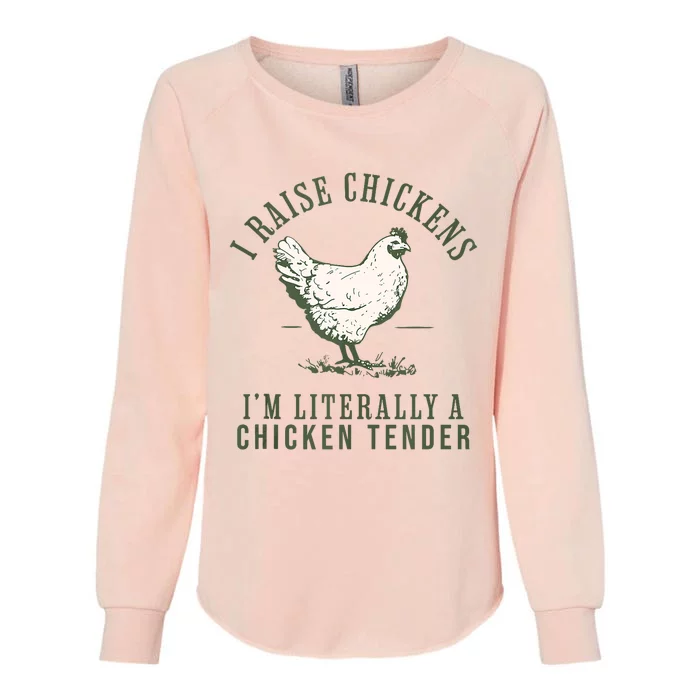 Cool Chicken Tender Art Poultry Chicken Farmer Womens California Wash Sweatshirt