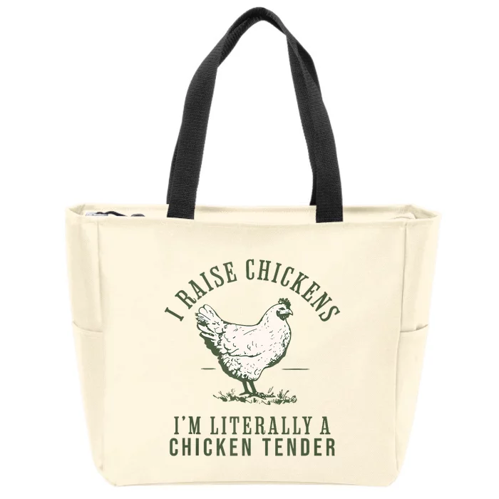 Cool Chicken Tender Art Poultry Chicken Farmer Zip Tote Bag