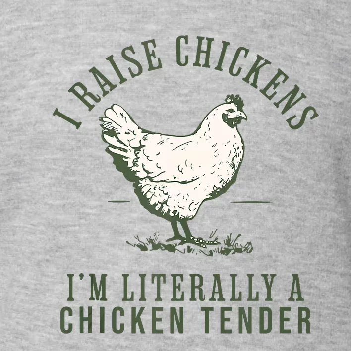 Cool Chicken Tender Art Poultry Chicken Farmer Toddler Sweatshirt