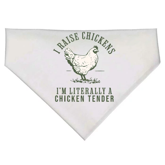 Cool Chicken Tender Art Poultry Chicken Farmer USA-Made Doggie Bandana