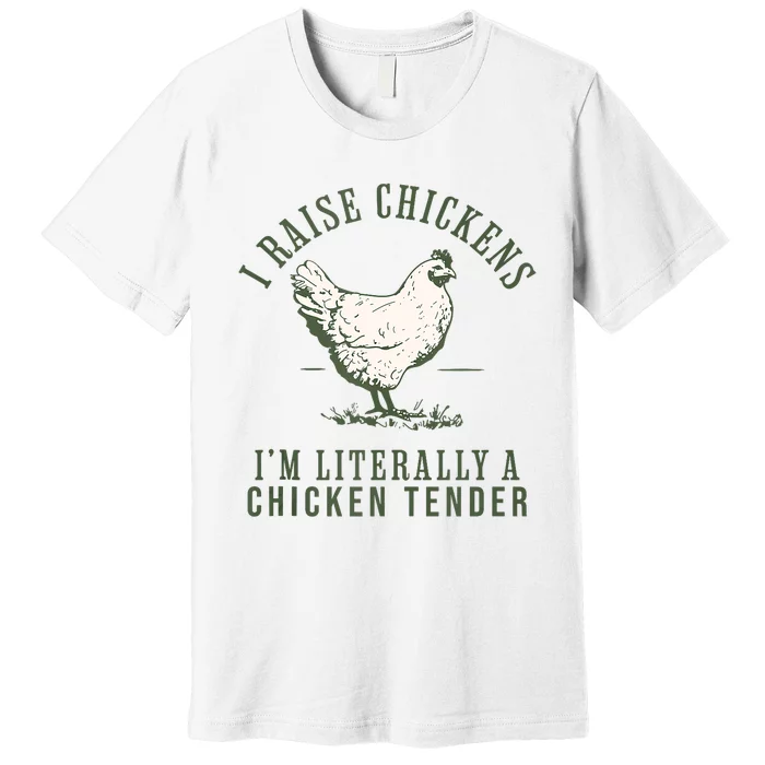 Cool Chicken Tender Art Poultry Chicken Farmer Premium T-Shirt