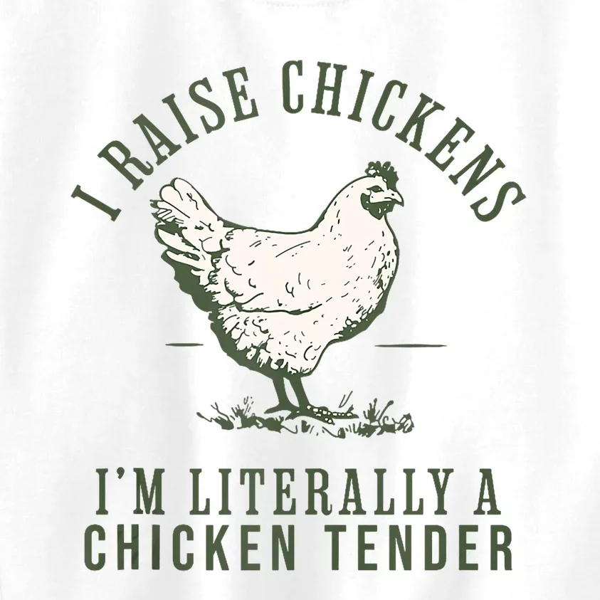 Cool Chicken Tender Art Poultry Chicken Farmer Kids Sweatshirt