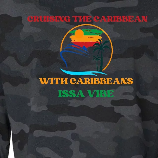 Caribbean Cruise Travel Vacation Cropped Pullover Crew