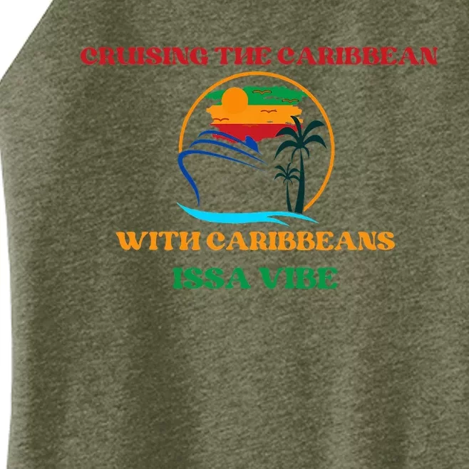 Caribbean Cruise Travel Vacation Women’s Perfect Tri Rocker Tank