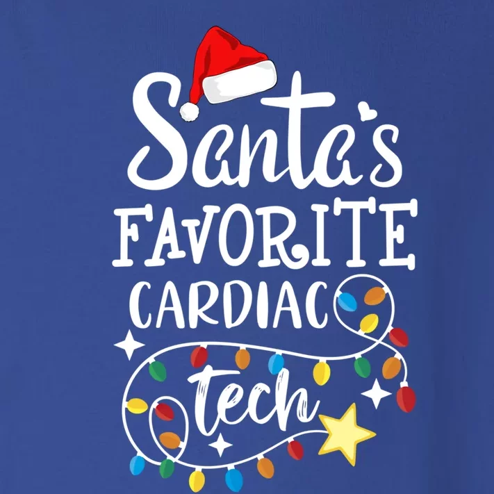 Christmas Cardiovascular Tech Santa's Favorite Cardiac Tech Gift Toddler Long Sleeve Shirt