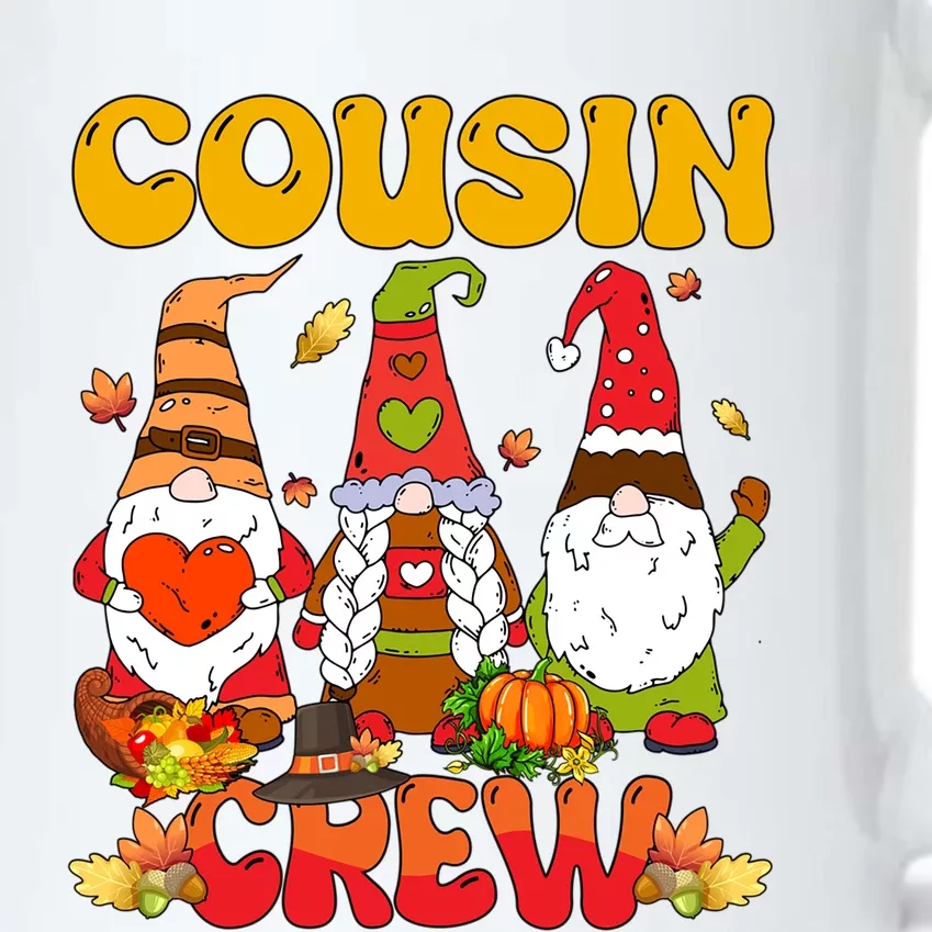 Cousin Crew Three Thanksgiving Gnomes Horror Costume Family Gift Black Color Changing Mug