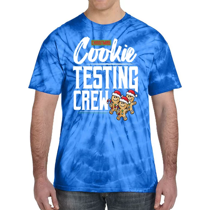 Christmas Cookie Testing Crew Funny Xmas Santa Cookie Gift Tie-Dye T-Shirt