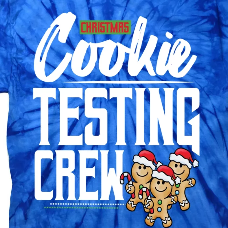 Christmas Cookie Testing Crew Funny Xmas Santa Cookie Gift Tie-Dye T-Shirt