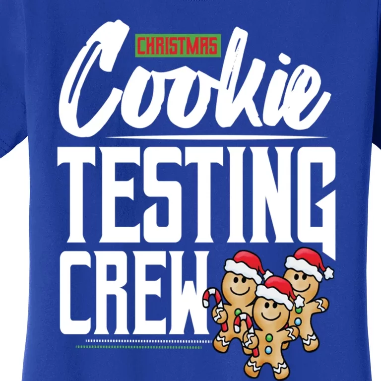 Christmas Cookie Testing Crew Funny Xmas Santa Cookie Gift Women's T-Shirt