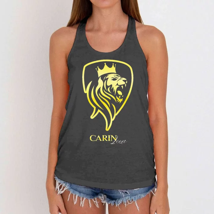 Carin Corridos Tumbados Belicos Leon Cantante Women's Knotted Racerback Tank