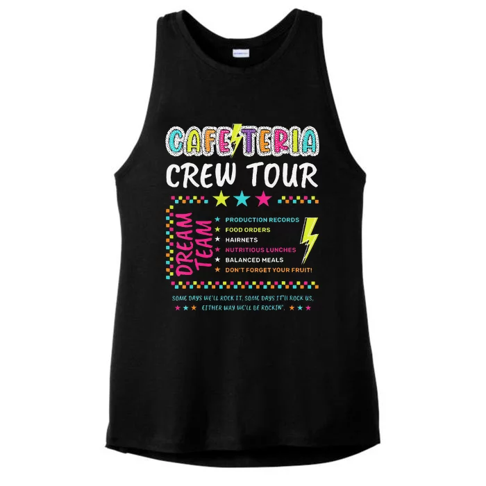 Cafeteria Crew Tou Lunch Lady Dream Team Back To School Gift Ladies Tri-Blend Wicking Tank